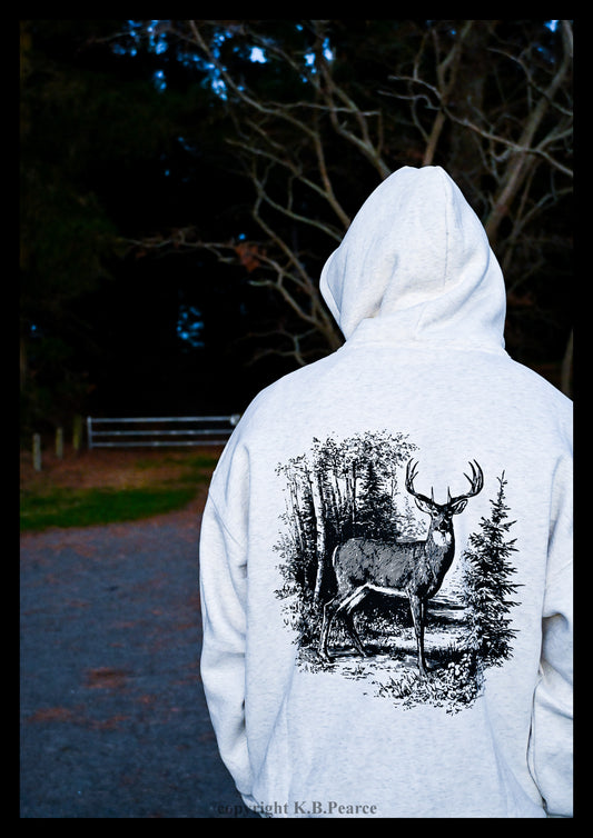 Classic Deer Graphic Hoodie